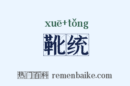 靴统是什么意思的图片